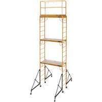 Complete 18' Drywall  Baker Scaffold Tower Set, 122" D x 236" H Trail Hammer and Bolt