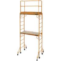 Complete 12' Drywall Baker Scaffold Tower Set, 58-1/2" D x 183" H Trail Hammer and Bolt