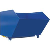 Heavy-Duty H-Style Bump & Dump Hopper, Steel, 1-1/2 cu.yd., Blue Trail Hammer and Bolt