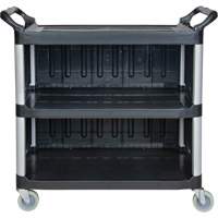 Chariot utilitaire, 3 tiers, 19-3/4" x 37-1/2" x 40-1/4", Capacit&eacute; 250 lb Trail Hammer and Bolt