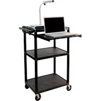 Chariot utilitaire &eacute;lectrique, 3 tiers, 24" x 42" x 18", Capacit&eacute; 300 lb Trail Hammer and Bolt