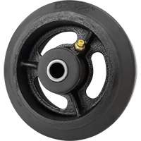 Roue en caoutchouc moul&eacute;, 5'' (127 mm) dia. x 1-1/2" (38 mm) la, Capacit&eacute; de 400 lb (181 kg) Trail Hammer and Bolt