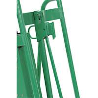 Powered Drum Hand Truck with Pneumatic Wheels Trail Hammer and Bolt
