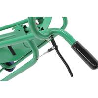 Powered Drum Hand Truck with Pneumatic Wheels Trail Hammer and Bolt
