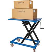 Manual Scissor Lift Table, 37-3/8" L x 23-5/8" W, Steel, 660 lbs. Capacity Trail Hammer and Bolt