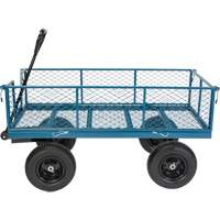 Wagon avec c&ocirc;t&eacute;s rabattables, 24" la x 48" la x Capacit&eacute; 800 lb Trail Hammer and Bolt