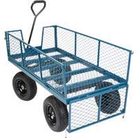 Wagon avec c&ocirc;t&eacute;s rabattables, 24" la x 48" la x Capacit&eacute; 800 lb Trail Hammer and Bolt