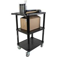 Chariot utilitaire avec tablette plate, 3 tiers, 18-1/8" x 37-3/8" x 27-3/4", Capacit&eacute; 330 lb Trail Hammer and Bolt