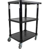 Chariot utilitaire avec tablette plate, 3 tiers, 18-1/8" x 37-3/8" x 27-3/4", Capacit&eacute; 330 lb Trail Hammer and Bolt
