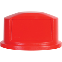 Round Brute&reg; Tops, Dome Lid, Plastic/Polyethylene, Fits Container Size: 22" Dia. Trail Hammer and Bolt