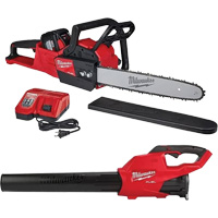 Cordless Chainsaw & Blower Kit, 16", Battery Powered, 18 V Trail Hammer and Bolt