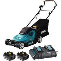 36V 5.0 Ah LXT Lawn Mower Kit, Push Walk-Behind, Battery Powered, 17" Cutting Width Trail Hammer and Bolt