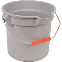 Seau Brute, Capacit&eacute; de 3.5 gal. US (14 pintes), Gris Trail Hammer and Bolt