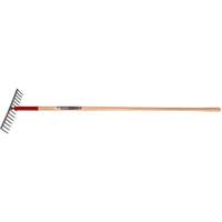 R&acirc;teau &agrave; niveler, Manche Bois, 14-3/4" la, Lame Acier durci, 16 dents Trail Hammer and Bolt