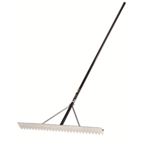 R&acirc;teau pour asphalte Pro, 36" la, Lame Aluminium, 28 dents Trail Hammer and Bolt