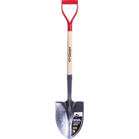 Pelle ronde Pro, Lame Acier durci, Bois, Manche Prise en D Trail Hammer and Bolt