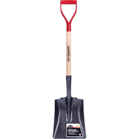 Pelle carr&eacute;e Pro, Bois, Lame Acier durci, Manche en Prise en D, Longueur 27-3/4" Trail Hammer and Bolt