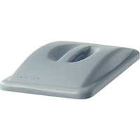 Dessus &agrave; poign&eacute;e Slim Jim, Couvercle plat, Plastique, Convient aux contenants 20-3/8" x 11-5/16" Trail Hammer and Bolt