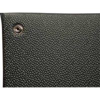 Comfort-King Anti-Static Matting, 2' W x 3' L x 3/8" T, Pebbled, Grey Trail Hammer and Bolt