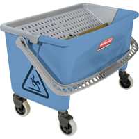 Seau pour vadrouille de finition en microfibres, Capacit&eacute; de 10.75 gal. US (43 pintes), Bleu Trail Hammer and Bolt