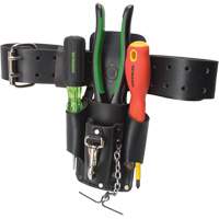 Poche pour ceinture porte-outils, Porte-outil multiple, Cuir, 4 Poches Trail Hammer and Bolt