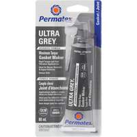 Ultra Grey&reg; Gasket Maker, Tube, 80 ml, -54°C - 260°C/-65°F - 500°F Trail Hammer and Bolt