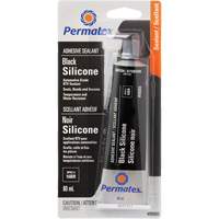 RTV Adhesive Sealant, 80 ml, Tube, Black Trail Hammer and Bolt