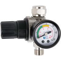 R&eacute;gulateur &agrave; cadran pneumatique avec jauge pour pistolet pulv&eacute;risateur, 1/4" NPT, PSI max. de 135 PSI, Standard Trail Hammer and Bolt