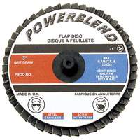 Disque &agrave; lamelles &agrave; rouler POWERBLEND, 2" x Type R, Grain Z120, Alumine de zirconium Trail Hammer and Bolt