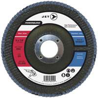 Disque &agrave; lamelles POWERBLEND, 4-1/2" x 7/8", Type 29, Grain Z80, Alumine de zirconium Trail Hammer and Bolt
