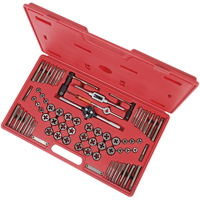 Jeu de tarauds et fili&egrave;res SAE/m&eacute;trique en alliage de premi&egrave;re qualit&eacute;, 76 Morcea Trail Hammer and Bolt