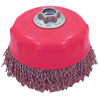 Brosse-boisseau &agrave; fils ondul&eacute;s MAXI-CRIMPED de premi&egrave;re qualit&eacute; Trail Hammer and Bolt