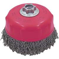 Brosse-boisseau &agrave; fils ondul&eacute;s MAXI-CRIMPED de premi&egrave;re qualit&eacute; Trail Hammer and Bolt