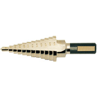 Foret &eacute;tag&eacute; de super premi&egrave;re qualit&eacute;, 1/8" - 1/2", Incr&eacute;ments de 1/32", Acier rapide Trail Hammer and Bolt