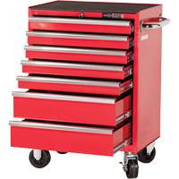 PRC2707 Armoire roulante de s&eacute;rie Pro, 7 tiroirs, 27" la x 16" p x Rouge Trail Hammer and Bolt