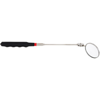 Miroir t&eacute;lescopique &agrave; face ronde, Circulaire, 2-1/4" lo x 2-1/4" la, T&eacute;lescopique Trail Hammer and Bolt
