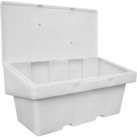 Contenants pour sel & sable SOS, Avec Moraillon, 72" x 36" x 36", 36 pi³, Gris Trail Hammer and Bolt