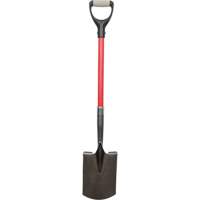 Pelles robustes, Fibre de verre, Lame Acier au carbone, Manche en Prise en D, Longueur 30-1/2" Trail Hammer and Bolt
