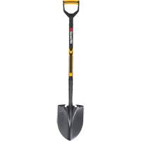 Pelle ronde Pro, Lame Acier durci, Fibre de verre, Manche Prise en D Trail Hammer and Bolt