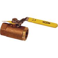 Robinet &agrave; bille avec &eacute;vent de s&eacute;curit&eacute;, Bronze, Manuel, FNPT x FNPT Trail Hammer and Bolt
