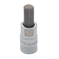Douille &agrave; embout m&eacute;trique standard, 12 mm x 2,44" lo, Prise 1/2" Trail Hammer and Bolt