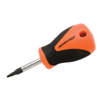 Tournevis court pour vis &agrave; t&ecirc;te carr&eacute;e creuse, Tige de #1, Ronde, 3-4/5" lo, Prise en Plastique/Bois/Coussin&eacute;e Trail Hammer and Bolt