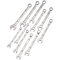 Wrench Set, Combination, 11 Pieces, Metric Trail Hammer and Bolt