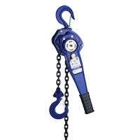 Lever Hoist with 3' Chain, 3' Lift, 500 lbs. (0.25 tons) Capacity Trail Hammer and Bolt