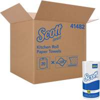 Scott&reg; Kitchen Roll Towels, 1 Ply, 128 Sheets/Roll, 11" W, 8.78" L Trail Hammer and Bolt