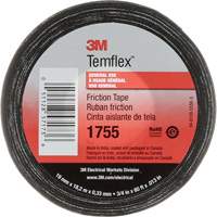 Temflex Cotton Friction Tape 1755, 19 mm (3/4") x 18.28 m (60'), Black Trail Hammer and Bolt