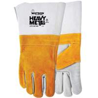 Cow Town Flame-Resistant Gloves, Split Cowhide, Size Large Trail Hammer and Bolt