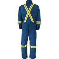 Dupont Nomex&reg; IIIA Deluxe Coveralls, Size 4X-Large, Royal Blue, 6 cal/cm² Trail Hammer and Bolt
