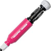 Tournevis multi embouts Original Pink 15-en-1, 8-37/50" lo, Prise Textur&eacute; Trail Hammer and Bolt