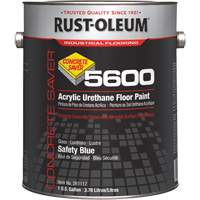 Peinture d'acrylique pour plancher Concrete Saver 5600 System, 1 gal., &agrave; l'eau, Brillant, Bleu Trail Hammer and Bolt